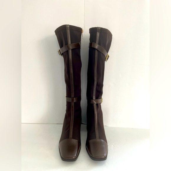 Journee Collection Gaibree Riding Knee-High Chunky Heel Boots 10XWC Calf 15” NWT - Picture 10 of 11